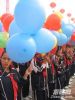 北京学校运动会氦气球放飞 保证氦气